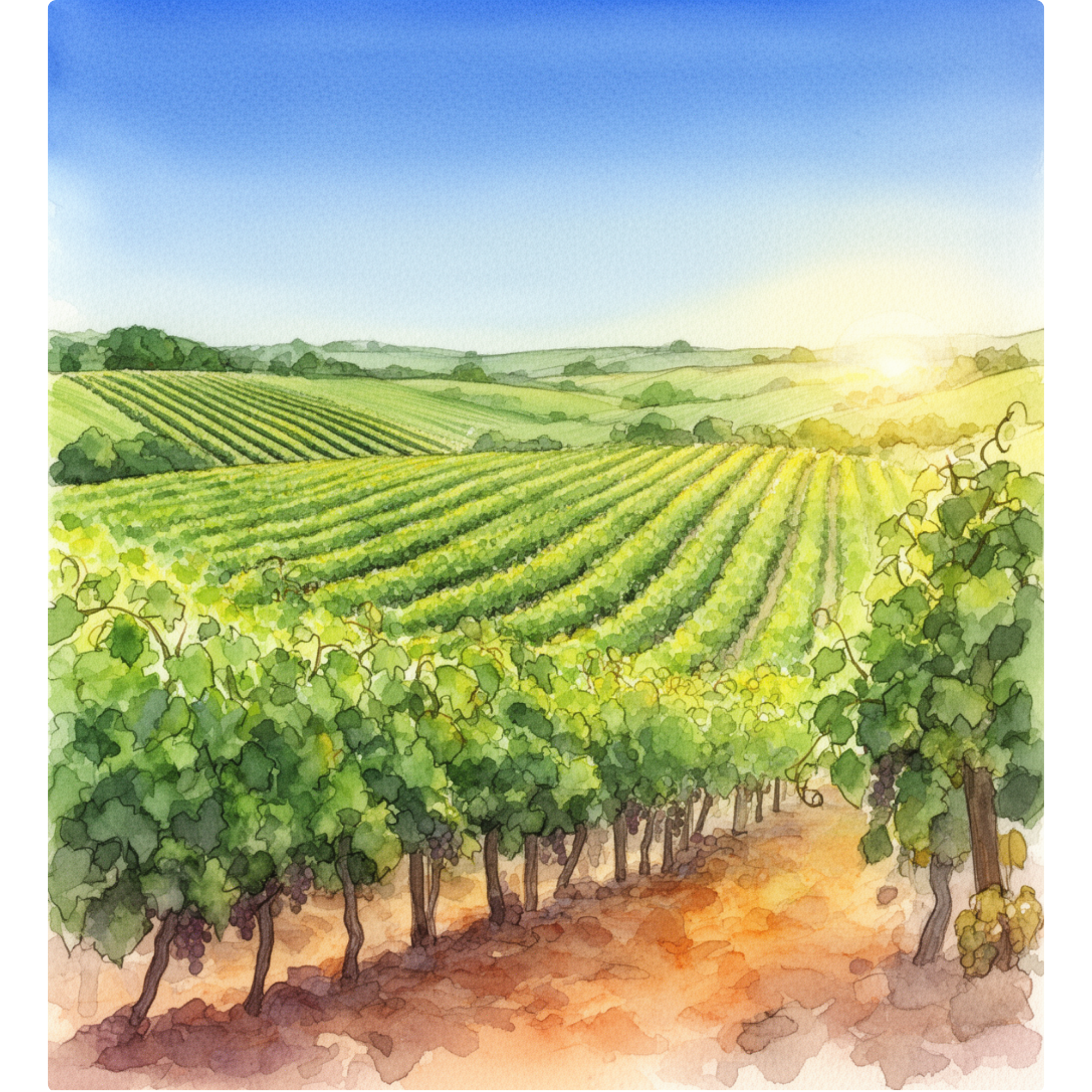 Lush Vineyard Landscape